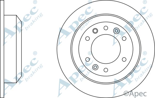 APEC BRAKING Тормозной диск DSK2564